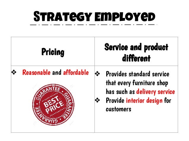 furniture shop presentation slide