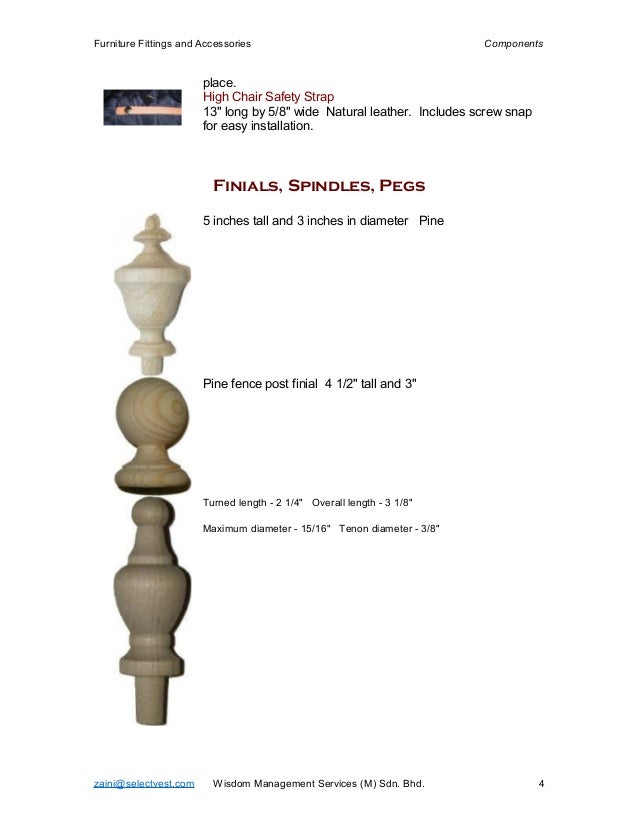 Furniture components