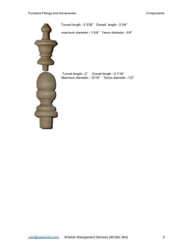 Furniture components