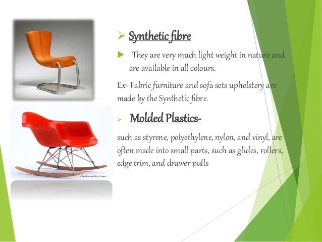 Types of materials using to make furnitures interior design VI sem 2…
