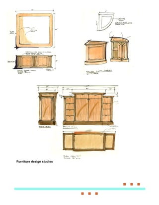 Furniture design studies
 