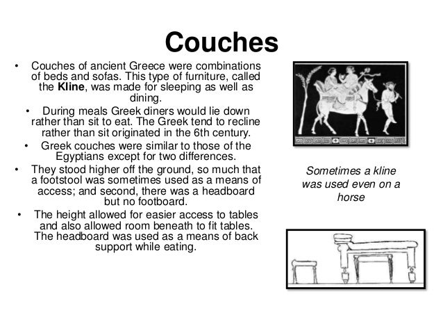 Furniture During Greek Period