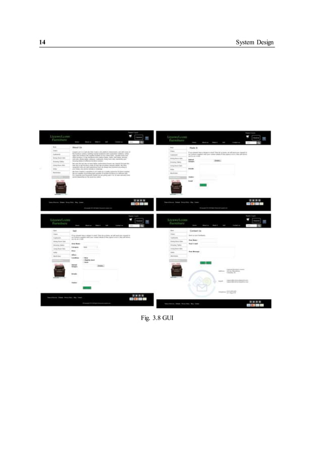 Furniture shop management system project report