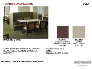 FURNITURE SPECIFICATIONS FOR A HOME INTERIOR | PPT