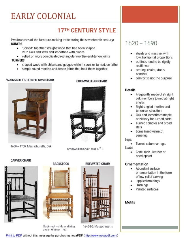 Furniture timeline assignment