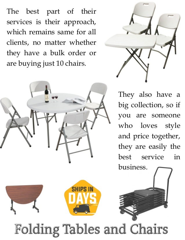 bulk folding tables and chairs