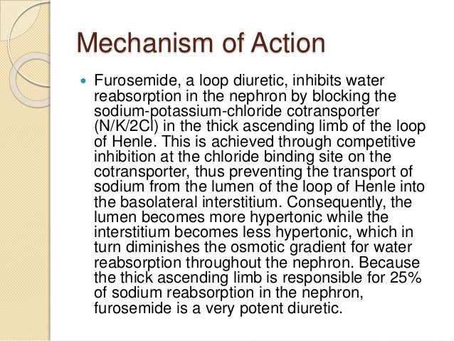 lasix mechanism of action
