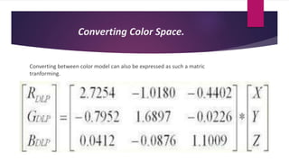 introduction to colors in images and videos | PPTX