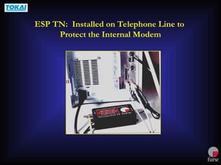 ESP TN: Installed on Telephone Line to
Protect the Internal Modem
 