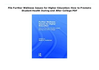 File Further Wellness Issues for Higher Education: How to Promote
Student Health During and After College PDF
Download Here https://nn.readpdfonline.xyz/?book=113810101X This essential resource addresses a range of student wellness issues confronting professionals in college and university settings. Building on Wellness Issues for Higher Education, this latest volume comprehensively covers key topics that not only contribute to students' success in college, but also help students maintain wellness after graduation. Taking a holistic perspective of wellness, coverage includes numerous issues, including body image, time management, financial wellness, dependence and recovery issues, career planning, and civic engagement. It also addresses ways of organizing campus efforts on wellness. Each topical chapter includes proactive wellness advice and prepares the reader to better understand the facts, issues, controversies, misconceptions, and strategies for addressing the issue. This practical guide prepares higher education and student affairs professionals to understand the wellness and health issues contributing to their students' overall well-being both during and after college. Download Online PDF Further Wellness Issues for Higher Education: How to Promote Student Health During and After College, Download PDF Further Wellness Issues for Higher Education: How to Promote Student Health During and After College, Download Full PDF Further Wellness Issues for Higher Education: How to Promote Student Health During and After College, Read PDF and EPUB Further Wellness Issues for Higher Education: How to Promote Student Health During and After College, Download PDF ePub Mobi Further Wellness Issues for Higher Education: How to Promote Student Health During and After College, Reading PDF Further Wellness Issues for Higher Education: How to Promote Student Health During and After College, Download Book PDF Further Wellness Issues for Higher Education: How to Promote Student Health During and After College, Read online Further Wellness Issues for Higher Education: How to Promote
Student Health During and After College, Download Further Wellness Issues for Higher Education: How to Promote Student Health During and After College David S. Anderson pdf, Download David S. Anderson epub Further Wellness Issues for Higher Education: How to Promote Student Health During and After College, Download pdf David S. Anderson Further Wellness Issues for Higher Education: How to Promote Student Health During and After College, Read David S. Anderson ebook Further Wellness Issues for Higher Education: How to Promote Student Health During and After College, Download pdf Further Wellness Issues for Higher Education: How to Promote Student Health During and After College, Further Wellness Issues for Higher Education: How to Promote Student Health During and After College Online Download Best Book Online Further Wellness Issues for Higher Education: How to Promote Student Health During and After College, Download Online Further Wellness Issues for Higher Education: How to Promote Student Health During and After College Book, Download Online Further Wellness Issues for Higher Education: How to Promote Student Health During and After College E-Books, Read Further Wellness Issues for Higher Education: How to Promote Student Health During and After College Online, Read Best Book Further Wellness Issues for Higher Education: How to Promote Student Health During and After College Online, Download Further Wellness Issues for Higher Education: How to Promote Student Health During and After College Books Online Download Further Wellness Issues for Higher Education: How to Promote Student Health During and After College Full Collection, Download Further Wellness Issues for Higher Education: How to Promote Student Health During and After College Book, Download Further Wellness Issues for Higher Education: How to Promote Student Health During and After College Ebook Further Wellness Issues for Higher Education: How to Promote Student
Health During and After College PDF Read online, Further Wellness Issues for Higher Education: How to Promote Student Health During and After College pdf Download online, Further Wellness Issues for Higher Education: How to Promote Student Health During and After College Read, Read Further Wellness Issues for Higher Education: How to Promote Student Health During and After College Full PDF, Download Further Wellness Issues for Higher Education: How to Promote Student Health During and After College PDF Online, Read Further Wellness Issues for Higher Education: How to Promote Student Health During and After College Books Online, Download Further Wellness Issues for Higher Education: How to Promote Student Health During and After College Full Popular PDF, PDF Further Wellness Issues for Higher Education: How to Promote Student Health During and After College Read Book PDF Further Wellness Issues for Higher Education: How to Promote Student Health During and After College, Download online PDF Further Wellness Issues for Higher Education: How to Promote Student Health During and After College, Read Best Book Further Wellness Issues for Higher Education: How to Promote Student Health During and After College, Read PDF Further Wellness Issues for Higher Education: How to Promote Student Health During and After College Collection, Download PDF Further Wellness Issues for Higher Education: How to Promote Student Health During and After College Full Online, Read Best Book Online Further Wellness Issues for Higher Education: How to Promote Student Health During and After College, Download Further Wellness Issues for Higher Education: How to Promote Student Health During and After College PDF files
 