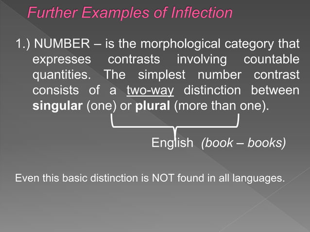 Further examples of Inflection | PPT | Free download