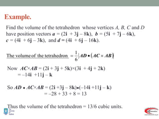 Pure Math Vector Further pure mathmatics 3 vectors | PPTX