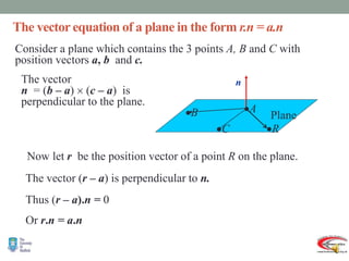 Further pure mathmatics 3 vectors | PPTX