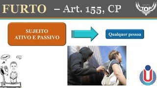 SUJEITO
ATIVO E PASSIVO
Qualquer pessoa
 