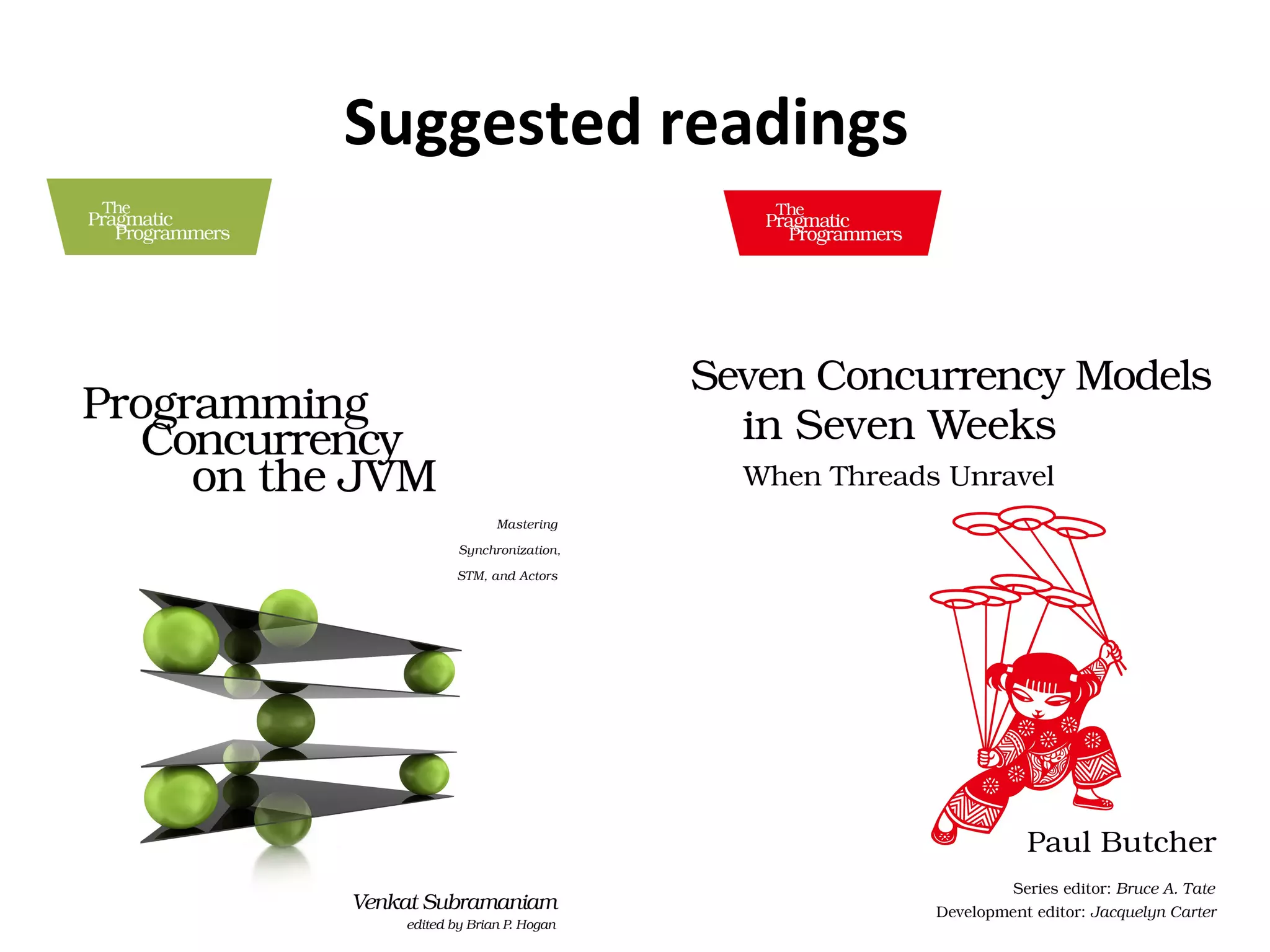Suggested readings
 