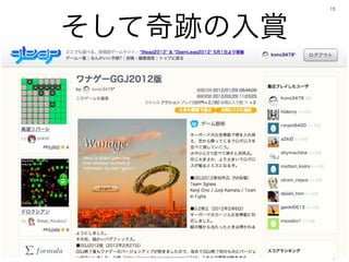 15




そして奇跡の入賞
 