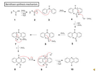 Bernthsen synthesis mechanism
 