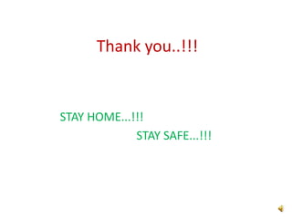 Thank you..!!!
STAY HOME...!!!
STAY SAFE...!!!
 