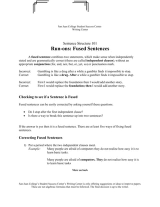 Fused Sentence | PDF