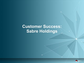 Customer Success: 
Sabre Holdings 
 