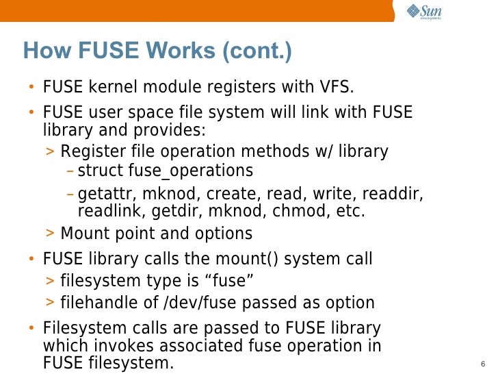 FUSE (Filesystem in Userspace) on OpenSolaris