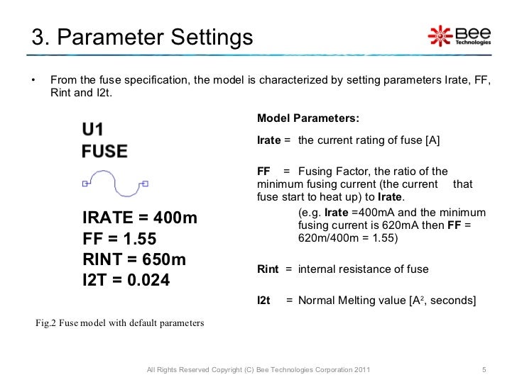 Simple model of Fuse(LTspice)