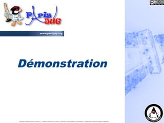 Démonstration



Copyright © 2008 ParisJug. Licence CC – Creative Commons 2.0 France – Paternité – Pas d'Utilisation Commerciale – Partage des Conditions Initiales à l'Identique
 