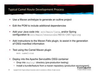 Apache ActiveMQ, Camel, CXF and ServiceMix Overview | PDF