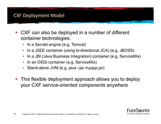 Servicemix Component Apache ActiveMQ, Camel, CXF and ServiceMix Overview | PDF