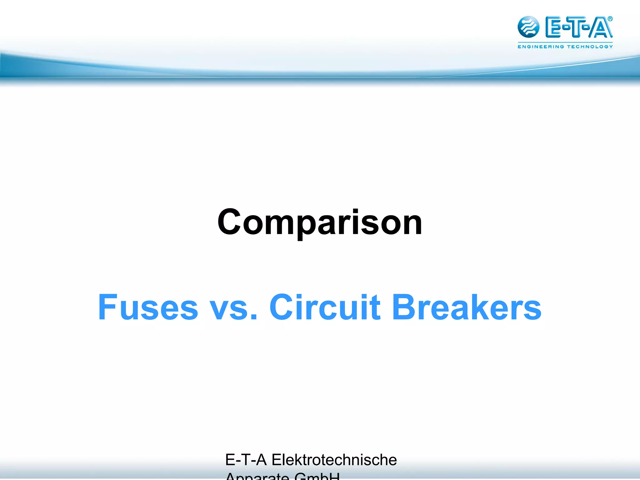 Fuses vs. Circuit Breakers | PPT