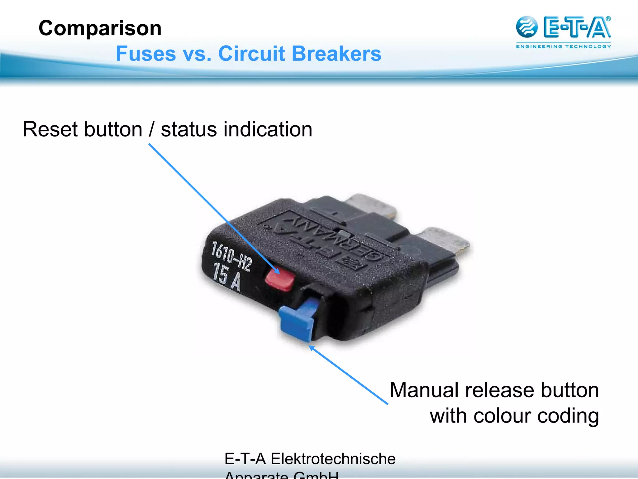 Fuses vs. Circuit Breakers PPT