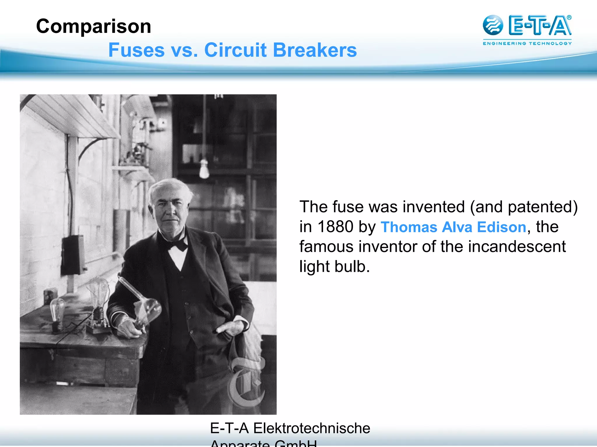 Fuses vs. Circuit Breakers PPT