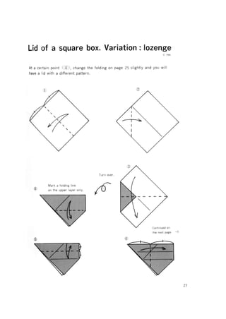 Fuse, tomoko   origami boxes
