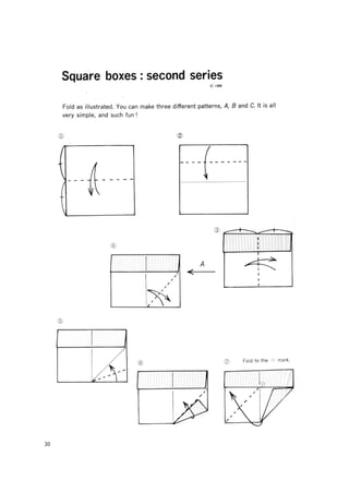 Fuse, tomoko   origami boxes