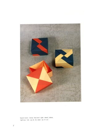 Fuse, tomoko   origami boxes
