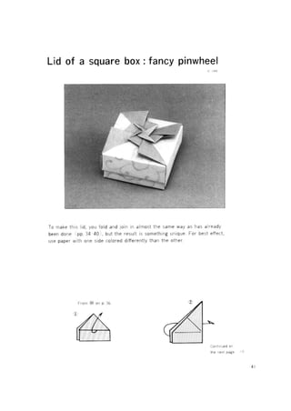 Fuse, tomoko   origami boxes