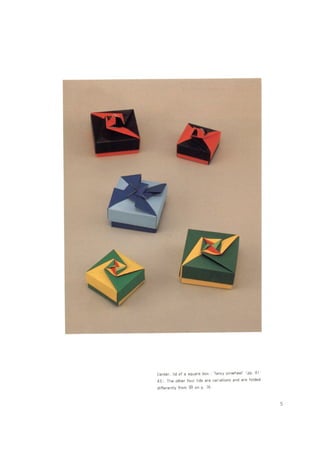 Fuse, tomoko   origami boxes