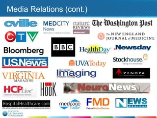 Media Relations (cont.)

 