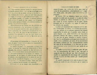 8; MODERNO ARMAMENTO DE LA INFANTERÍA
705", cuyo extremo anterior forma Ja uña que penetra
en aquella muesca; fiador, TOÓ, con un escalón que actúa
sobre Ja palanca de un modo análogo al de los llama-
dos «fiadores de carraca*, para Jo cual tiene ana guía
que copia el movimiento por medio de un pasador, toj;
y, por último, gatillo, 108, unido al extremo posterior
de la palanca, y muelle de dos ramas, iQty, la superior
de las cuales oprime el fiador y la inferior restituye ai
gatillo a su posición de reposo.
El guardamonte es un cuerpo con dos pletinas que
ofrecen alojamiento a los mecanismos de disparo y se-
guridad; en su parte anterior abre paso al estuche-car-
gador y presenta los orificios de entrada de los torni-
llos, p/, de unión al cajón de los mecanismos; en el
posterior lleva adosado al arco, no, cuyo brazo ante-
rior se eniosca al cuerpo y el otro se fija a éste por un
sólido tornillo.
El mecanismo del automatismo se compone de: cá-
mara de gases, brocal, émbolo, pieza de transmisión y
muelle recuperador (Fig. 8).
La cámara de gases, nr, enroscada a la boca del
cañón, va provista de estrías de refrigeración y lleva
adosada a la generatriz superior la base del punto de
mira. Interiormente ofrece; en su parte anterior la rosca,
IT2, de unión al brocal; en la central, Ja cámara, izj,
de expansión de los gases, eJ orificio de paso de éstos
al émbolo y los alojamientos de la cabeza de este ém-
bolo y de los tornillos de limpieza, 114; y en la poste-
rior la rosca, 115, de unión al cañón. Tanto esta rosca
(•orno líi anterior son de trazado a la izquierda.
fíl brocal, jx6, es un simple tubo atornillado a la
COMANDANTE BLASCO DE NARRO «3
cámara de gases, con orificios de saJída para éstos en
varias de sus generatrices, principalmente en la supe-
rior. Actúa, pues, esta pieza como taparíamos y com-
pensador.
El émbolot 777, es cilindrico, hueco; su extrema
posterior va unido por un pasador a la pieza de trans-
misión; el anterior se obtura formando la copaf 118,
que recibe la acción expansiva de los gases. Queda
protegido por un tubo-guía, ng, sujeto al cañón por
un collarín, con pasador.
La pieza de transmisión está compuesta por la cabe-
za y varillas guías. La cabeza, 120, se inicia por un pitón^
121, que penetra en el extremo posterior del émbolo
asegurándose la unión por el pasador antes citado; se
ajusta después a un collar deslízable a lo largo de la
generatriz inferior del cañón y termina con un talón,
I22¡ que sirve de apoyo delantero al muelle recupera-
dor. Las dos varillasguías, prolongaciones laterales del
citado collar y solidarias, por tanto, de los movimientos
del émbolo, resbalan por las correspondientes canales
del cajón de los mecanismos y se unen por sus extre-
mos posteriores a la corredera-leva por medio de un
pasador.
La varilla derecha lleva el orificio de paso del pes-
tillo de inmovilización del cierre y una caja para el
mango de éste fijo a ella por una bola de presión con
muelle. La empuñadura de este mango está constituida
por dos casqmllos de fibra unidos por tornillo pasante
y tuerca.
El muelle recuperador actúa sobre la pieza de trans-
misión por medio de una cabeza-guíat que se apoya «n
 