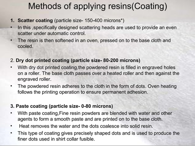 Fusing machinery and equipments | PPT | Needlework | Arts and Crafts