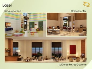 Lazer
 Brinquedoteca                           Office Center


 • Imagens2º
   tiroreitzfeld_visconde_nacar_fachada_r01.jp
   g




                               Salão de Festas Gourmet
 