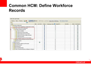 Common HCM: Define Workforce
Records
32
 
