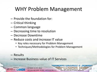Fusion14 session 202 problem management - making it work for your ...