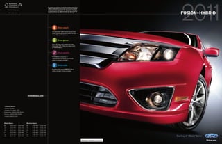 Jack Madden Ford - 2011 Ford Fusion brochure