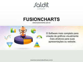 FUSIONCHARTS
   www.fusioncharts.com.br




                    O Software mais completo para
                    criação de gráficos visualmente
                        mais atrativos para suas
                       apresentações ou website.
 