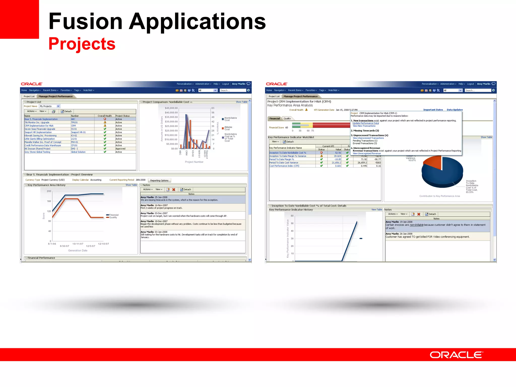 Fusion Applications Projects 