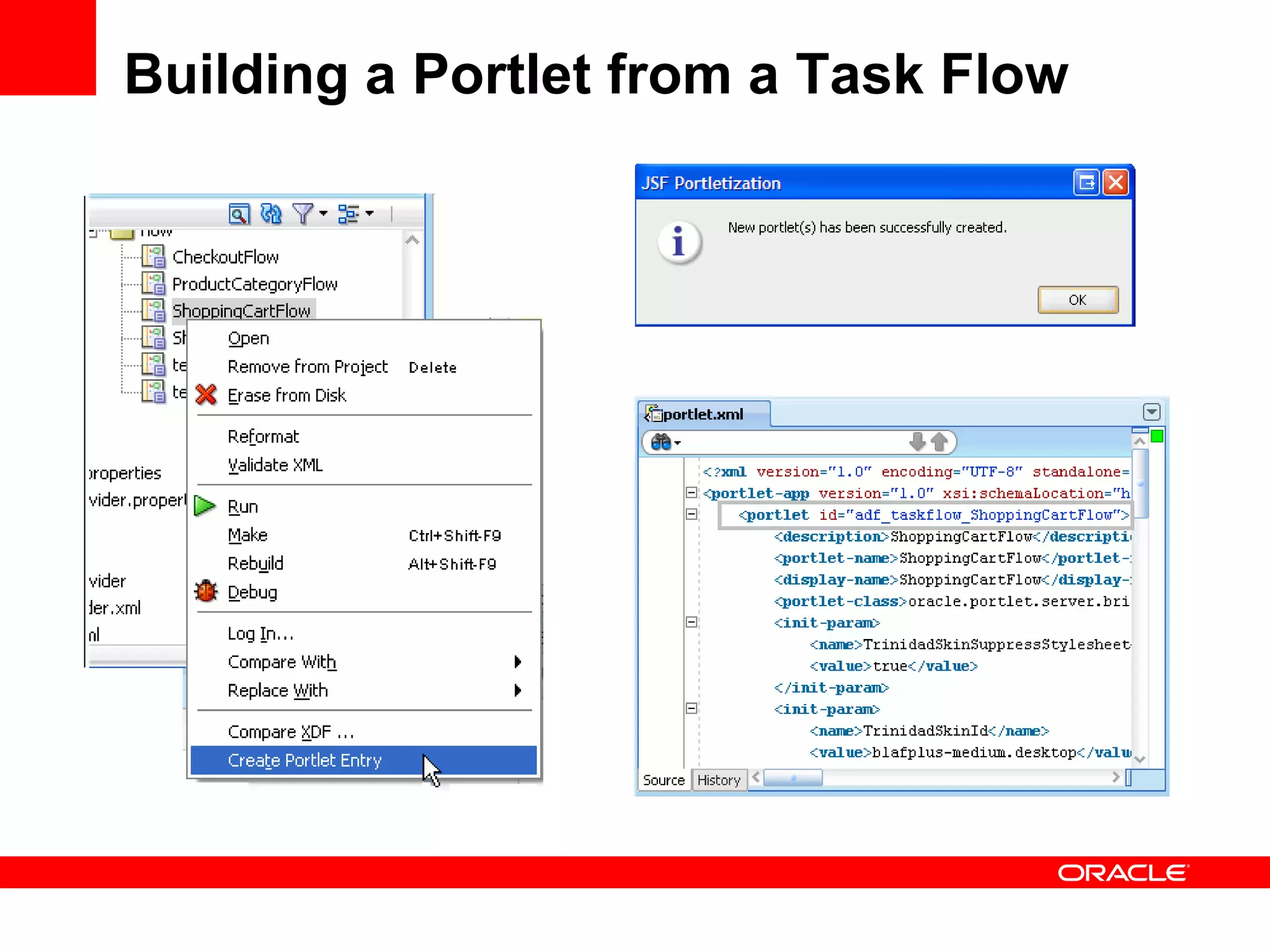 Building a Portlet from a Task Flow 