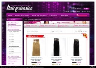CATEGORIES
Hair Extensions
(Full Head)
Clip In Extensions
Fusion Hair Extensions
nail tip extensions
16 inches
18 inches
20 inches
22 inches
26 inches
stick tip extensions
18 inches
20 inches
22 inches
Micro Loop Extensions
Tape In Extensions
Weft Weaving Hair
PU Skin Weft
100S Stick Tip 18inches
Human Hair Extensions
#24_Ash Blonde
$ 109.90 $ 54.95
(5)
100S Stick Tip 18inches
Human Hair Extensions
#1_Jet Black
$ 99.90 $ 49.95
(4)
100S Stick Tip 18inches
Human Hair Extensions
#1b_Natural Black
$ 99.90 $ 49.95
(3)
Home / Fusion Hair Extensions
Items 1 to 12 of 85 total Page: 1 2 3 4 5 Show 12 per page
*Home Human Hair Extensions Feather Hair Extensions *Color Match *Testimonials
Search entire store here...
My Account My Wishlist My Cart Checkout Log In
Easily create high-quality PDFs from your web pages - get a business license!
 