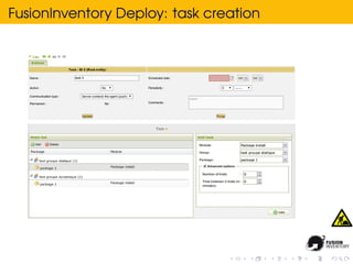 FusionInventory Deploy: task creation
 