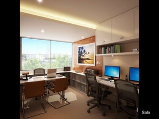 PERSPECTIVA FACHADA NOTURNA
Sala
 